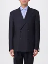 Corneliani Jacket  Men Color Blue In Blue