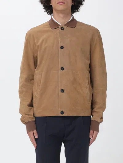 Corneliani Jacket Men In Brown