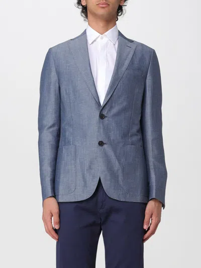 Corneliani Jacket  Men Color Multicolor In Gray