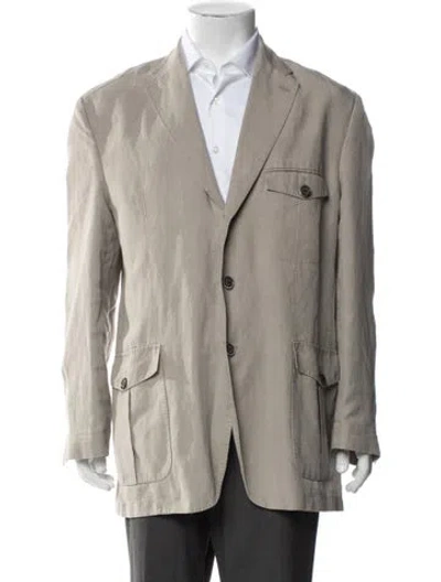 Pre-owned Corneliani Jacket In Neutrals