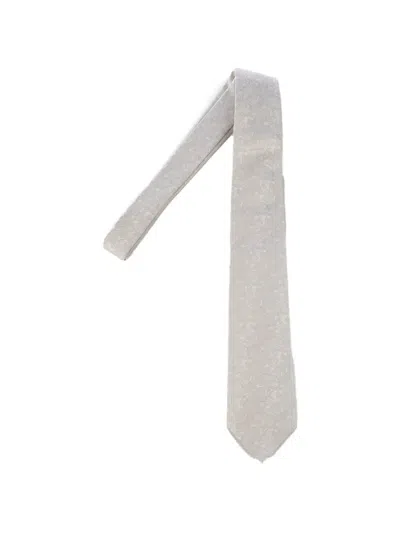 Corneliani Jacquard-pattern Tie In Green