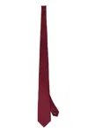 Corneliani Jacquard Silk Tie In Burgundy