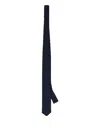 Corneliani Knitted Silk And Cashmere Blend Tie In Blue