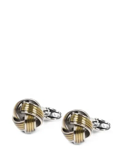 Corneliani Knot Cufflinks In Multi