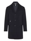 Corneliani Layered Coat In Blue
