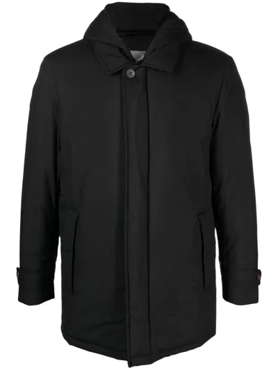 Corneliani Layered Padded Jacket In Black