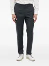 Corneliani Leader Flap-pocket Trousers In Gray