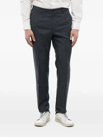 Corneliani Leader Flap-pocket Trousers In Gray
