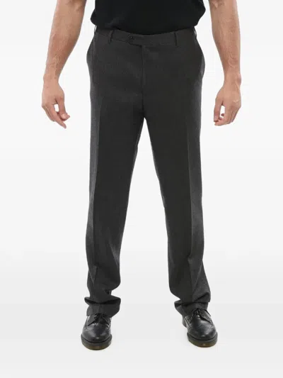 Corneliani Leader Straight-leg Trousers In Black