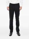 Corneliani Leader Virgin-wool Trousers In Black