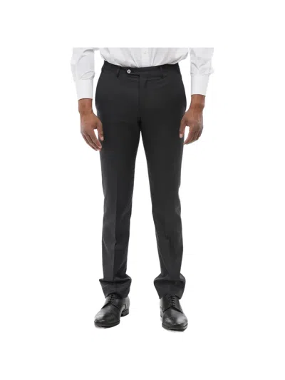Corneliani Leader Virgin-wool Trousers In Black