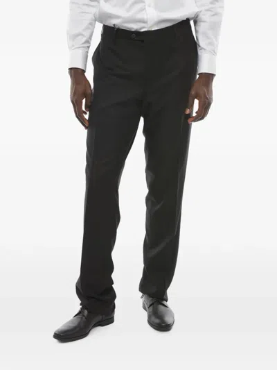 Corneliani Leader Wool Trousers In Black
