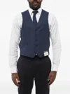 Corneliani Leader Wool Waistcoat In Blue