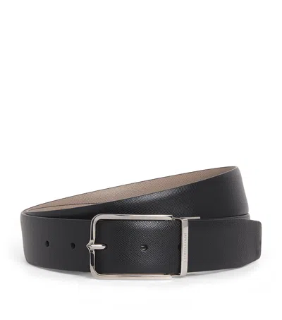 Corneliani Leather Belt In Black