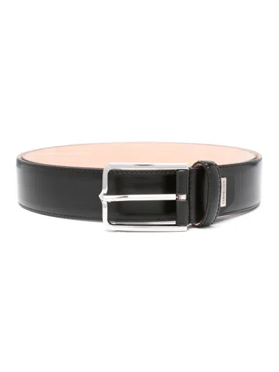 Corneliani Leather Belt In Black