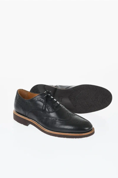Corneliani Leather Full Brogues Oxford Shoes