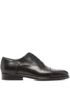 Corneliani Leather Lace-up Oxford Shoes In Brown