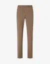 Corneliani Light Brown Stretch Wool Trousers In Brown