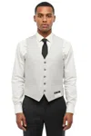 Corneliani Light Grey Solid Waistcoat In Gray