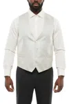 Corneliani Light Grey Textured Waistcoat In White