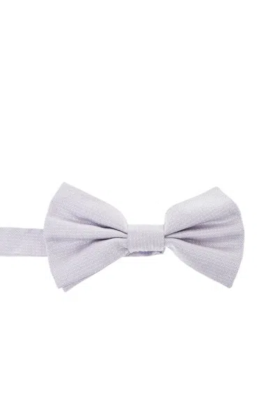 CORNELIANI LIGHT PURPLE JACQUARD BOW TIE