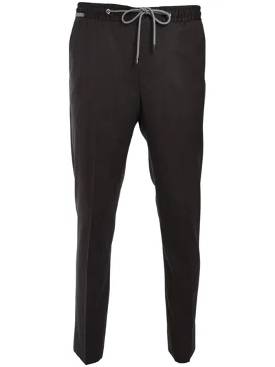 Corneliani Light Tapered Trousers In Brown