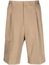 Corneliani Lightweight Bermuda Shorts In Nude