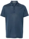 Corneliani Lightweight-jersey Polo Shirt In Blue