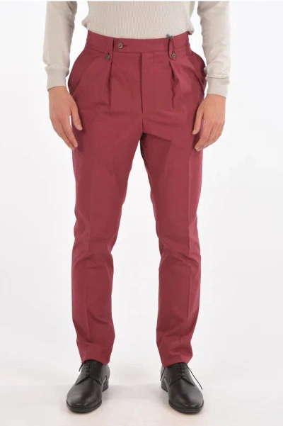 Corneliani Lined Chino Pants With Double Pleat