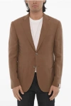 Corneliani Linen And Silk Half-lined Gate 2-button Blazer