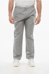 Corneliani Linen Blend Chinos Pants With Belt Loops