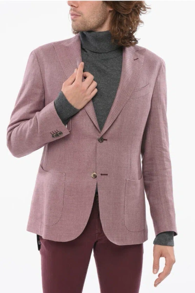 Corneliani Linen Blend Half-lined Blazer