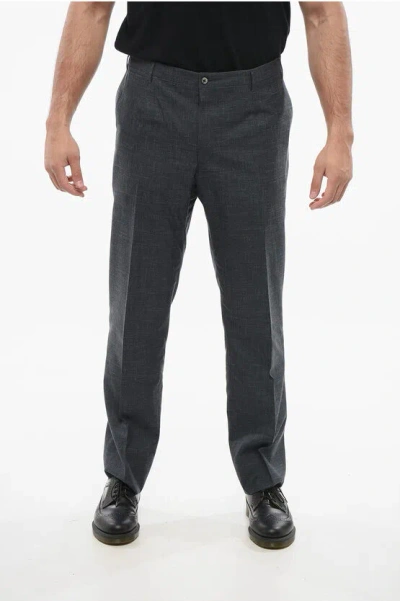 Corneliani Linen Blend Unlined Pants With Belt Loops