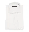 Corneliani Linen-cotton Code Cocktail Bib Formal Shirt In White