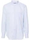 Corneliani Striped Shirt In Blue
