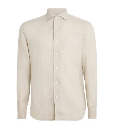 Corneliani Linen Shirt In White
