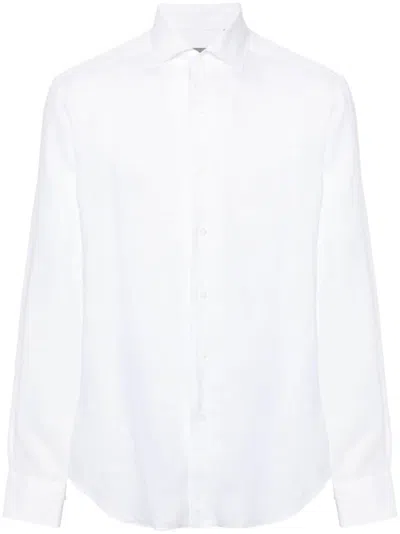 Corneliani Linen Shirt In White