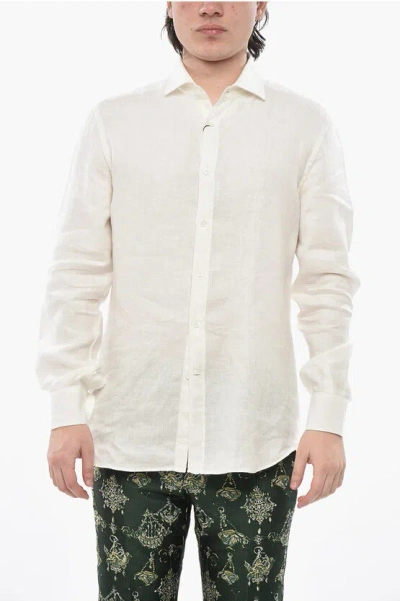 Corneliani Linen Shirt With French Collar