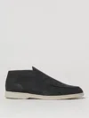 Corneliani Slip On Verde Bosco In Nabuk In Grün