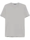 Corneliani T-shirt Mit Logo-stickerei In Grau