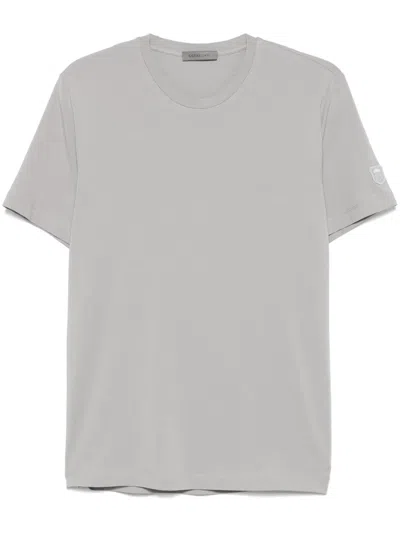Corneliani T-shirt Mit Logo-stickerei In Grau