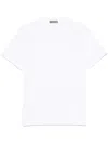 Corneliani Logo-embroidered T-shirt In White