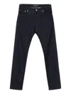 Corneliani Logo-patch Jeans In Black