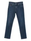 Corneliani Logo-patch Jeans In Blue