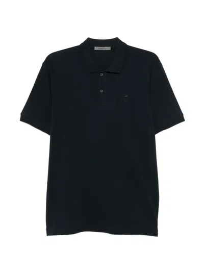 Corneliani Poloshirt Mit Logo-patch In Blue