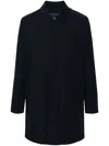 Corneliani Single-breasted Button-fastening Coat In Blue
