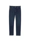 Corneliani Logo-embroidered Jeans In Blue