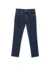 Corneliani Logo-patch Jeans In Blue