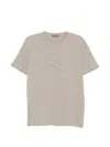 Corneliani Logo-print T-shirt In Neutral