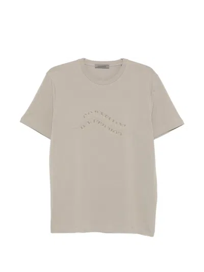 Corneliani Logo-print T-shirt In Neutral
